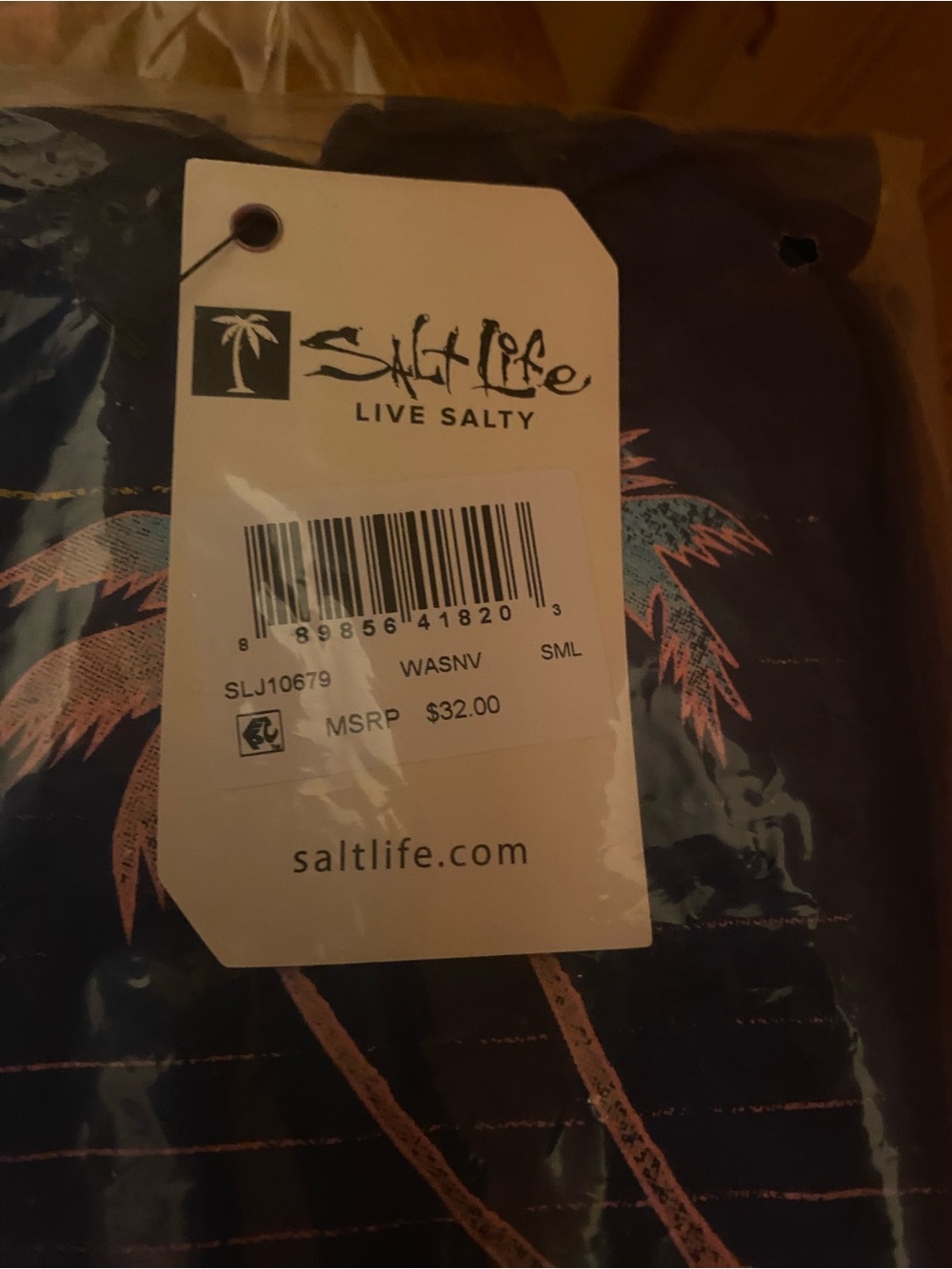 Salt Life Women’s Navy Long Sleeve T-Shirt NWT Size Small - Picture 3 of 3